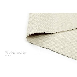 JE JOUE Montessori Materials Children Playing Mat Pure Cotton Working Rug for Toddlers (27"×43", Beige)