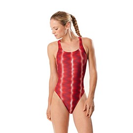 Speedo 7719832 Women's Time Lapse Super Pro Prolt One Piece, Red - 24