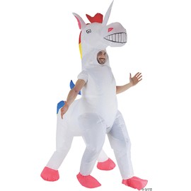 White Unicorn Inflatable Costume (One Size Fits Most Adults)