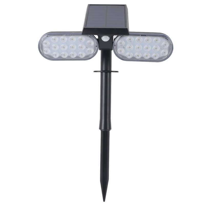 Solar Motion Sensor Wall Light 2 Heads IP65 Waterproof High