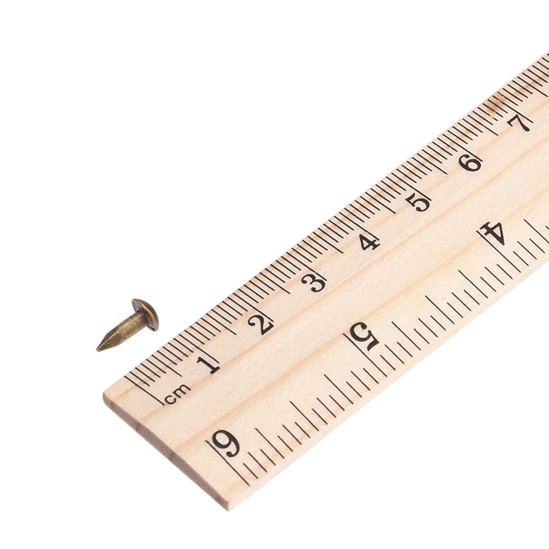 sourcing map Small Tiny Brass Nails 2.8x10mm for DIY Wooden