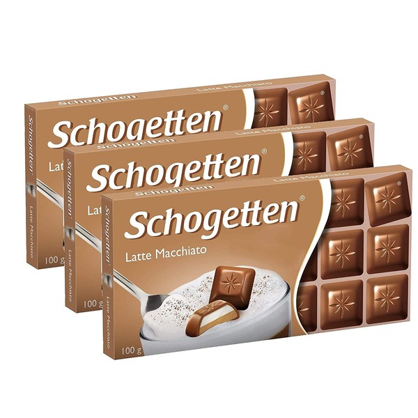 Schogetten Latte Macchiato Milk Chocolate, 3.5oz (Pack of 3)