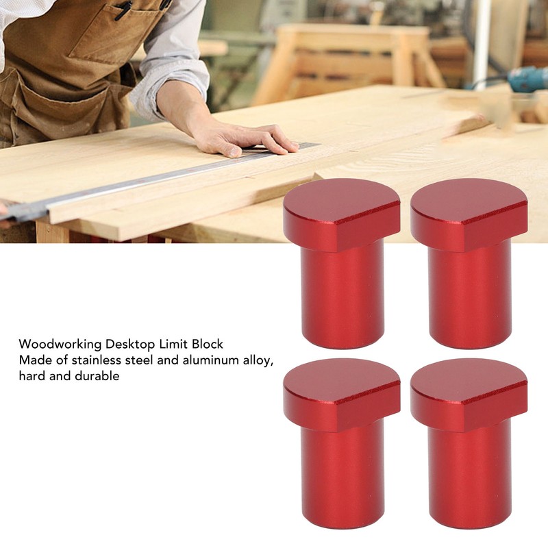 4PCS Woodworking Desktop Limit Blocks Multifunctional Workbench Peg Brake Stops