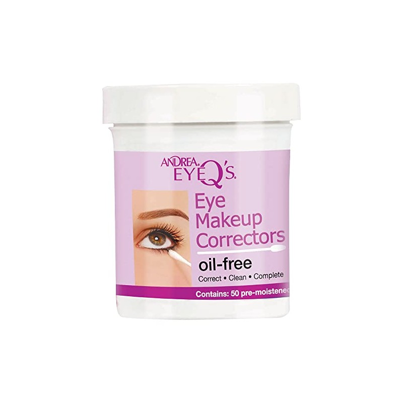 Andrea Eyeq's Oil-free Eye Make-up Correctors Pre-moistened Swabs, 50 Count