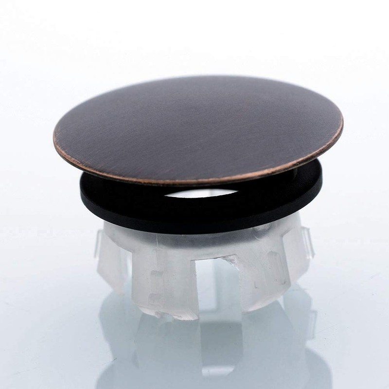 Orhemus Solid Brass Sink Overflow Cap Round Hole Cover for