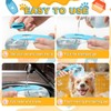 Peehss Peehss 3Pcs Dog Bath Brush, Dog Scrubber for Bath,