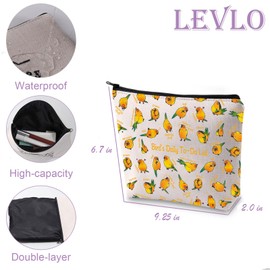 Sun Conure Lover Gift Bird's Daily To-Do List Makeup Bag Parrot Owner Reusable Bag (Bird's Daily)