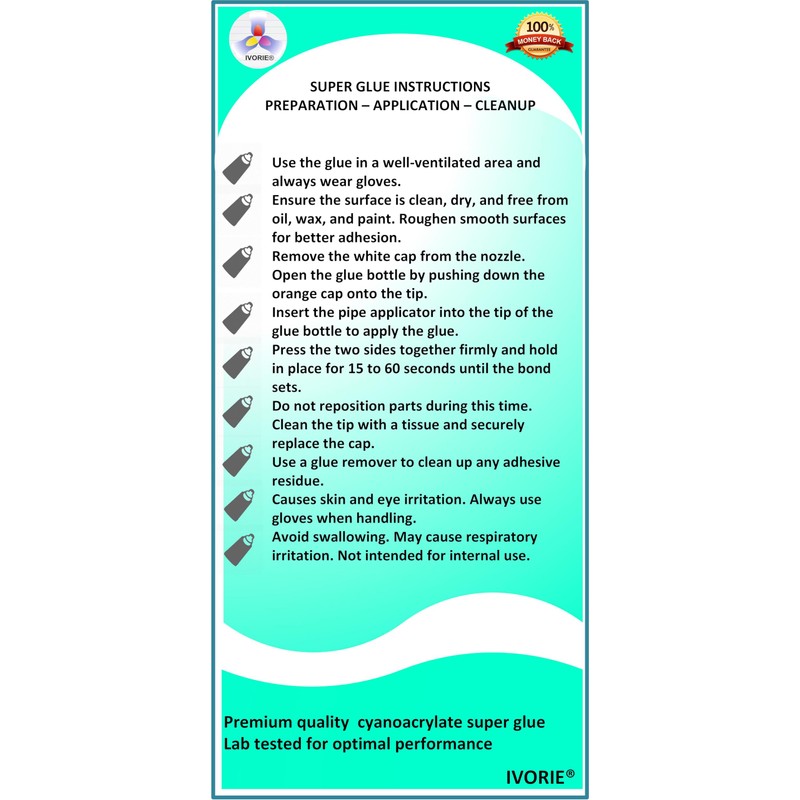 Super Glue Adhesive Instant Bonding Cyanoacrylate Acrylic - Dental Laboratory