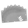 Sosoport 8pcs Cabinet Hinge Repair Plates Door Filler Plate Kit