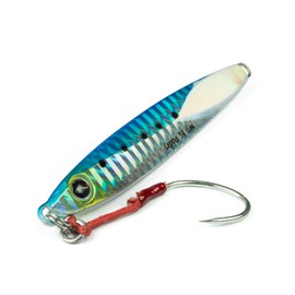 Seaspin Leppa 38 Slim – Esca Artificiale per la Pesca a Spinning, Casting Metal Jig 87 mm 38 g – Baricentro Inferiore, Assist BKK Slow Jigging Hook – Per Spigole Barracuda Ricciole Tunnidi (SAR)