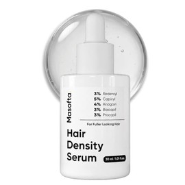 Sérum capilar Masofta para el crecimiento del cabello. Promueve el crecimiento y controla la caída del cabello. Contiene 3% de Redensyl, 5% de Capixyl, 4% de Anagain, 30 ml.