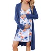 Ekouaer Maternity Nursing Nightgown and Robe Set Delivery Gown Postpartum