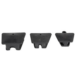 Dental Mouth Props Black Rubber Set of 3