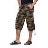 X RAY Men's Belted Long Cargo Shorts for Men, Below