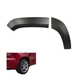 MGWILL Rear Right Fender Flare Compatible with 2012-2021 Jeep Grand Cherokee SRT / SRT8 / Trackhawk Wheel Arch Molding Trim 1PC82TZZAG 1PC76TZZAJ