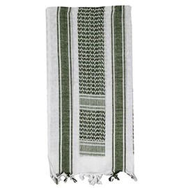 Fox Outdoor Products Tactical Shemagh, White/Olive Drab,79-147