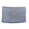 MONIDOOR - Moldura de flecos de cadena de 6 pulgadas y 10 yardas para costura, manualidades, decoración de bricolaje (gris 914)