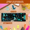 Decorably Pop Up Multifunction Dinosaur Pencil Case With Calculator for