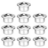 VILLCASE 10pcs Stainless Steel Ball Transfer Bearing Casters Universal Base