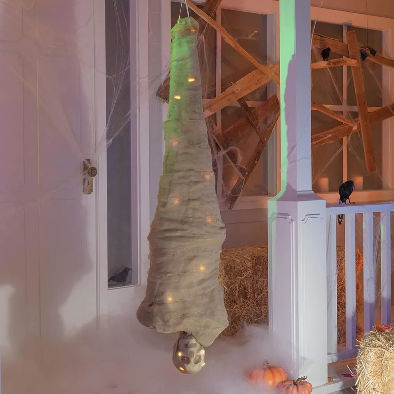Joyin 65 Halloween Cocoon Corpse Decoration, Animated Ha...