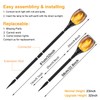 Permande Solar Torch Light with Extension Rod, Solar Lights Outdoor
