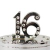 Milestones Silver & Diamante Trinket Box with Number Top -