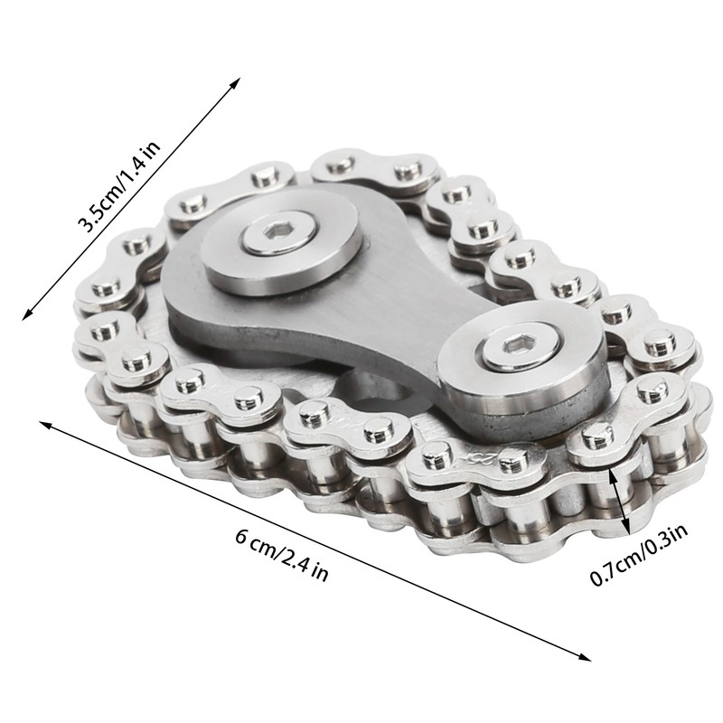 Sprocket Fingertip Gearwheel Rotating Sprocket Flywheel Toy Relieve Stress Decompression