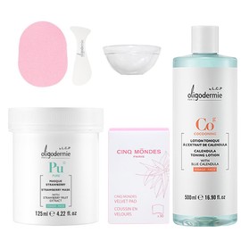 Oligodermy Strawberry Mask 125ml + pack tool + pack brush / 올리고더미 스트로베리 마스크 125ml+팩도구+팩붓