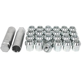 SCITOO 24PCS M14x1.5 Wheel Lug Nuts M14x1.5 Chrome Wheel Studs Lug Nut Fit for 208 GT,for 3008,for 301,for 306,for 307,for 308,for 405,for 406,for 407,for 4C,for 500