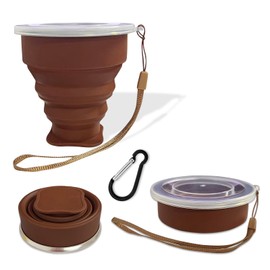 FINDWORLD 200ML Collapsible Cup - Silicone Foldable Cup-Expandable Folding Drinking Cup -Reusable Portable Mugs Cup For Travel, Camping, Hiking, Holiday Vacation, Outdoor Sports Coffee