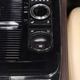 xiaoerdian2020 For Jaguar XJ 10-19 Stainless Steel Black Center Console Gear Button Trim Frame