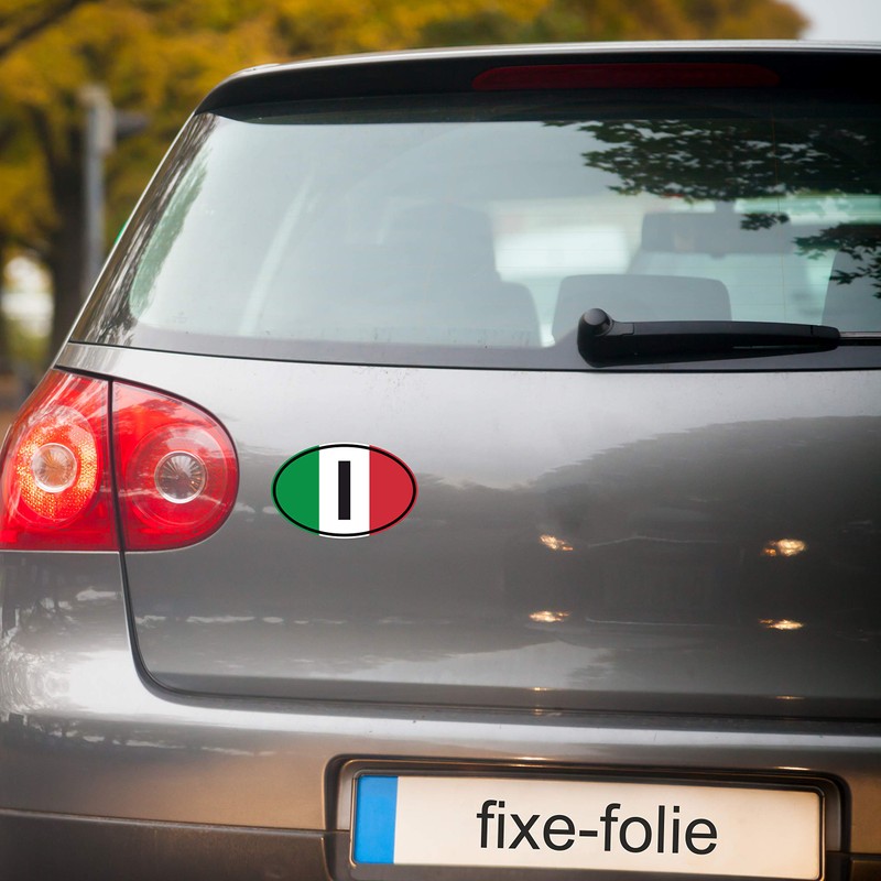 Generisch Sticker Country Number Plate Italy | Sticker | Flag