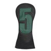 SHABIER Pu Leather Waterproof Golf Headcover with Number Design for