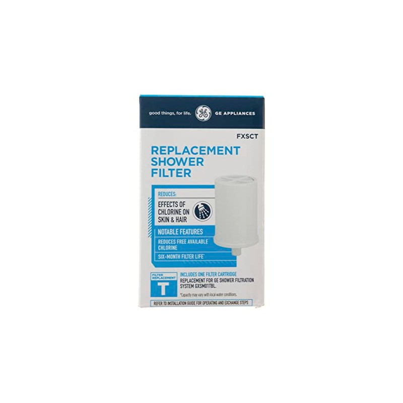 GE Shower Replacement Filter | Removes Chlorine | Replace Filter