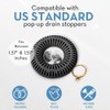 SINKRING The Ultimate Bathroom Sink Drain Protector Hair Catcher/Strainer/Snare (Charcoal