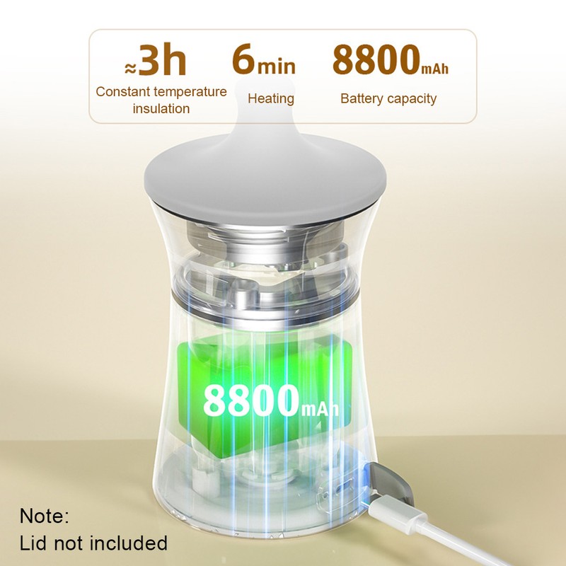 Rechargeable Bottle Warmer Portable Milk Warmer for Baby Milk Heater