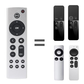 Universal Infrared Remote Control for Apple TV 4K, for Apple TV Box Gen 1 2 3 4, for Apple TV HD A1469 A1378 A1218 A2843 A2737 A2169 A1842 A1625 A1427