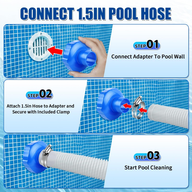 Boltigen 25016 Above Ground Pool Skimmer Hose & Adapter B