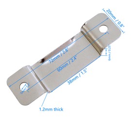 10x Small Metal Tape Measure Holder Clip Measuring Tape Belt Holder Occidental Measure Holster with Rivets for Drill Leather Pocket Tool Set