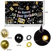 Go Shawty It's Your Birthday Backdrop and Balloons Kit,Hip Hop