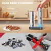 Cavir Electric Salt and Pepper Grinder Set with Charging Base,Upgraded