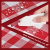 WAITER TREE Rectangle Checkered Tablecloth Water Resistant Spillproof and Washable