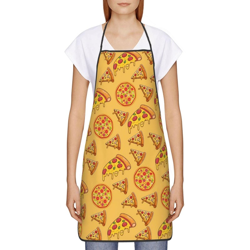 NTPYCO Cute Pizza Apron - Unisex Adults - One Size
