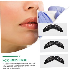 BIUDECO 20Pcs Nose Hair Wax Stickers Anti-Stick Beard Depilation Tools for Men Easy to Use Personal Care Supplies for-Home Grooming