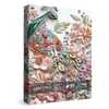 Beautiful Jewellery Peacock Puzzles for Adults 1000 Pieces, Colorful Flower
