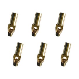 DuraSteel Propane Gas Jet Burner Tips - 6 Pcs Replacement Jet Burner Nozzles for Propane Gas - Compatible with Cast Iron Burner Oven & Stove - Good for Outdoor Cooking, BBQ, Grill