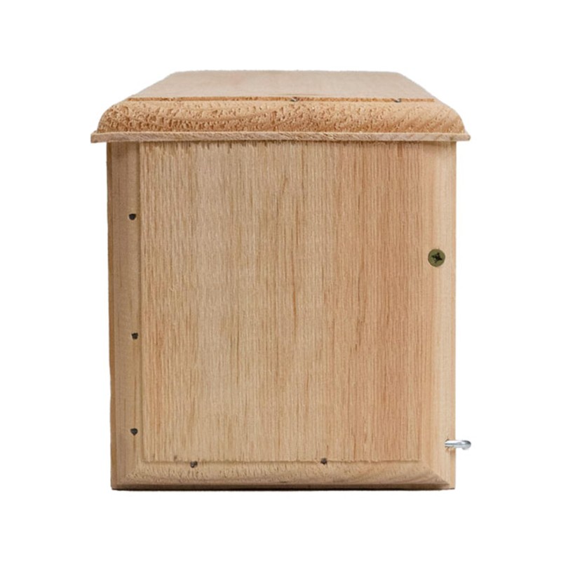 Bird Habitats Horizontal Bluebird House – Predator-Resistant Nest Box by