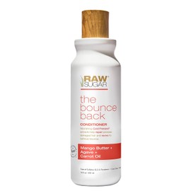 RAW SUGAR, The Bounce Back, Acondicionador Hidratante y Fortalecedor, con Manteca de Mango, Agave y Aceite de Zanahoria, Prensado en Frío, Vegano, Libre de Sulfatos, Parabenos y Siliconas, 532 ml
