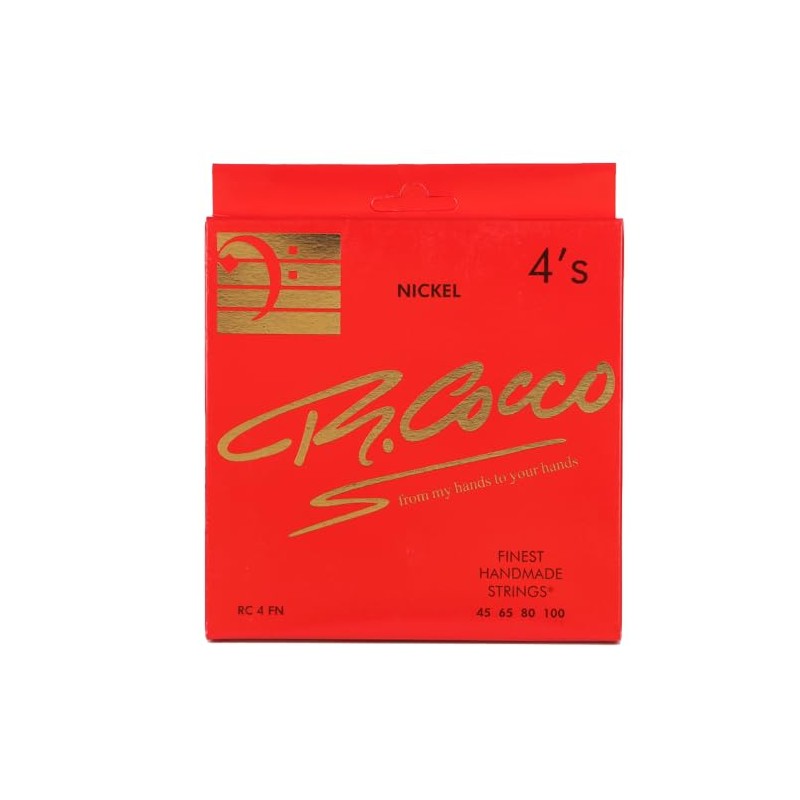 R.Cocco RC4FN (45-100) Electric Bass Strings Made in Italy Handmade