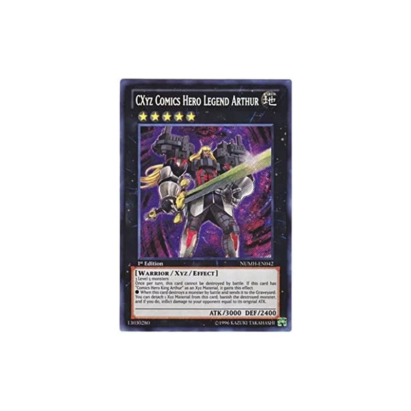 yugioh - CXyz Comics Hero Legend Arthur NUMH-EN042 Unlimited Edition